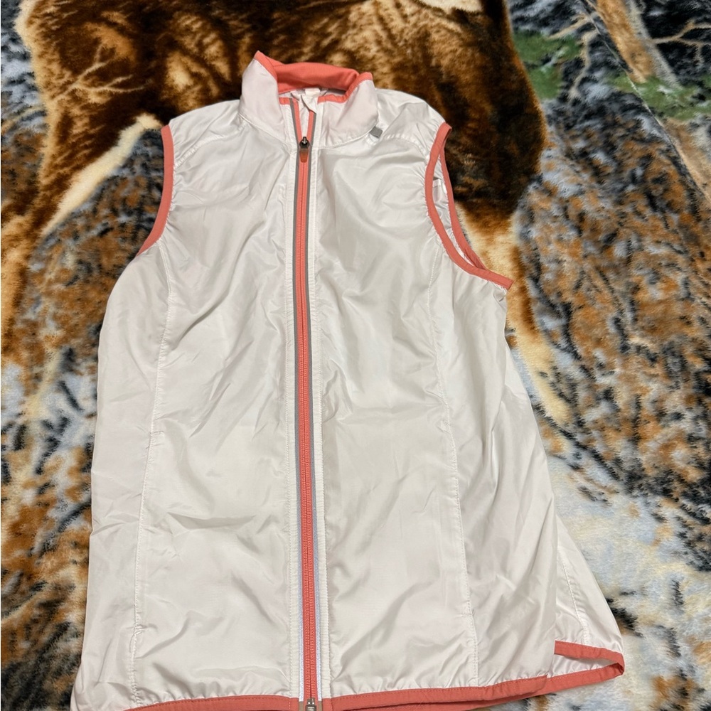 Lucy Pink and White Quilted Vest